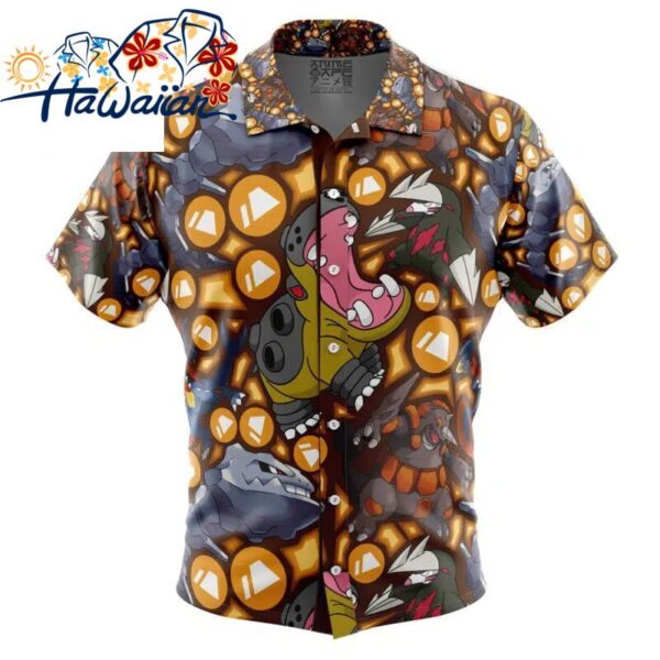 Ground Type Pokemon Pokemon Button Up Hawaiian Shirt S 1 1