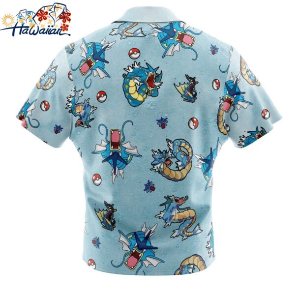 Gyrados Pattern Pokemon Button Up Hawaiian Shirt 2 1
