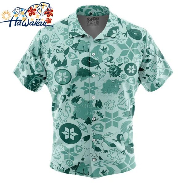 Ice Pokemon Button Up Hawaiian Shirt 1