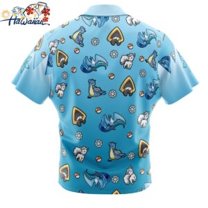 Ice Type Pattern Pokemon Button Up Hawaiian Shirt 2 1