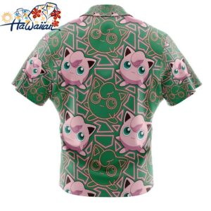 Jigglypuff Pokemon Button Up Hawaiian Shirt 2 1