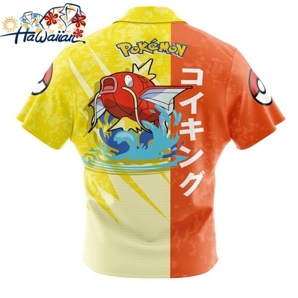 Magikarp Attack Pokemon Button Up Hawaiian Shirt 2 1