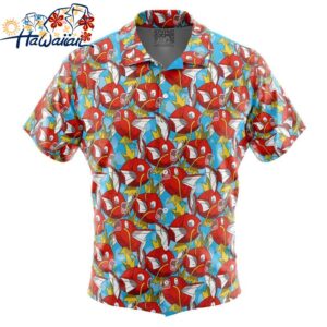 Magikarp Pokemon Button Up Hawaiian Shirt 1