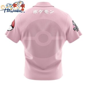 Mew Face Pokemon Button Up Hawaiian Shirt 2 1