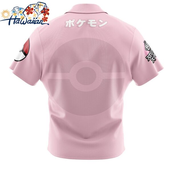 Mew Face Pokemon Button Up Hawaiian Shirt 2 1