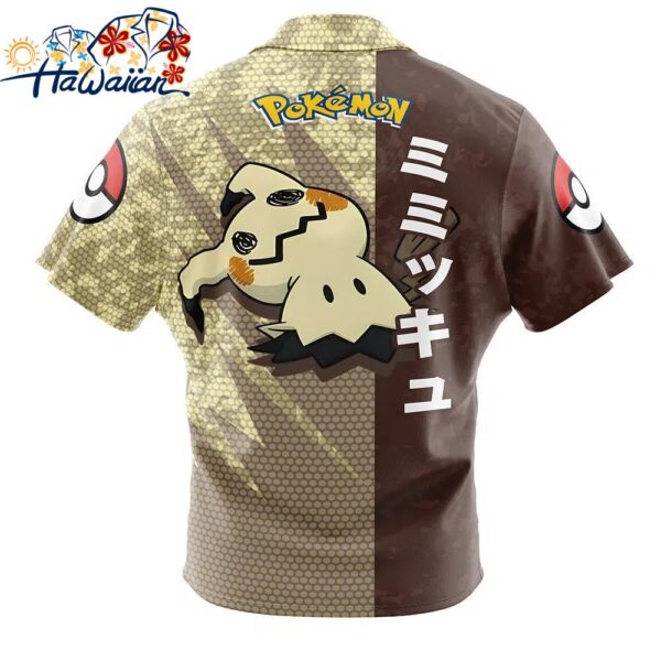 Mimikyu Attack Pokemon Button Up Hawaiian Shirt 2 1