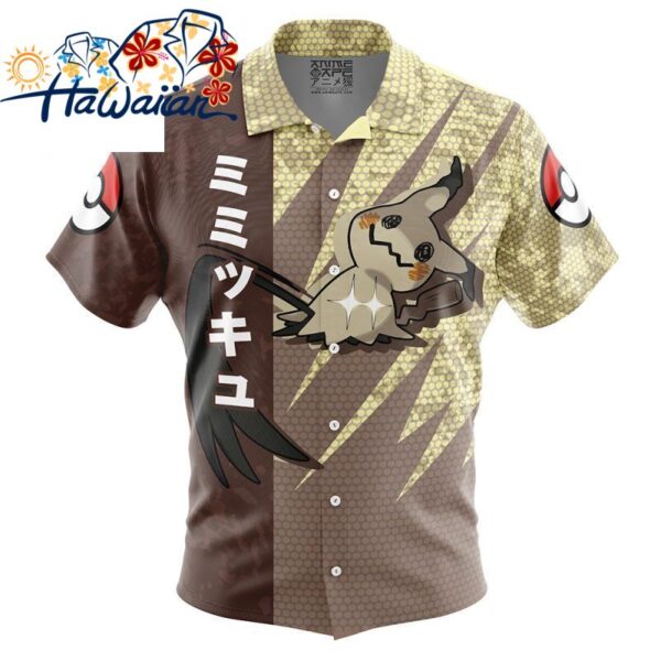 Mimikyu Attack Pokemon Button Up Hawaiian Shirt S 1 1