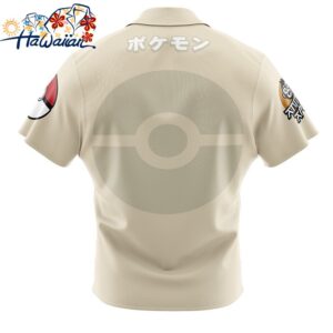 Mimikyu Face Pokemon Button Up Hawaiian Shirt 2 1