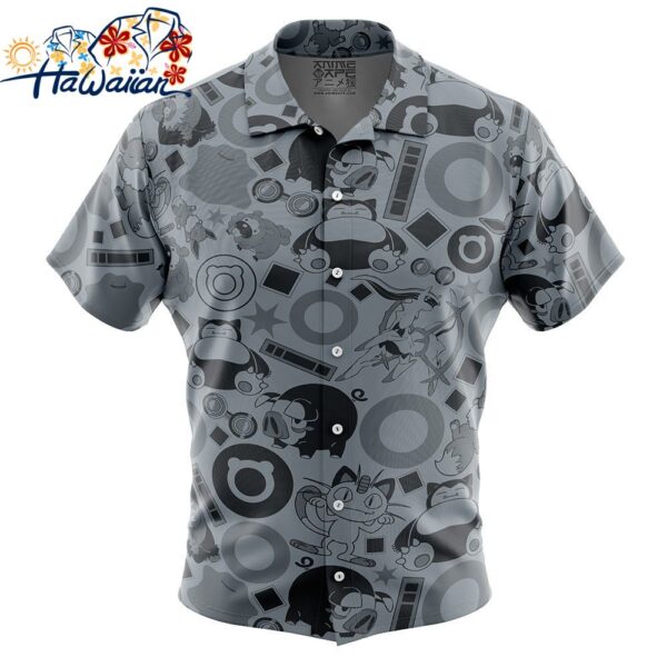 Normal Pokemon Button Up Hawaiian Shirt 1