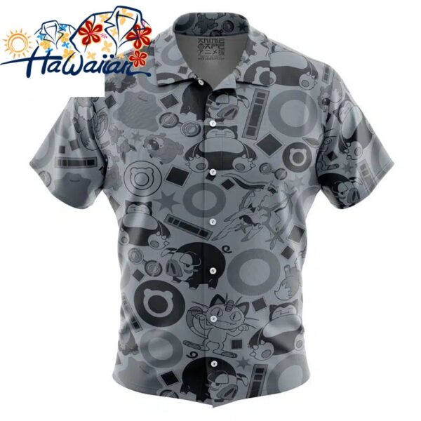 Normal Pokemon Button Up Hawaiian Shirt S 1 1