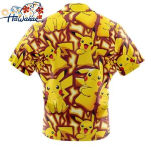 Pikachu Pokemon Button Up Hawaiian Shirt 2 1