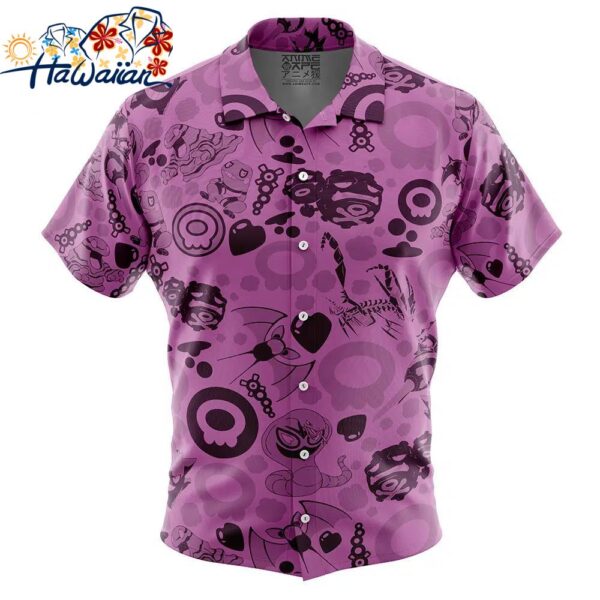 Poison Pokemon Button Up Hawaiian Shirt 1