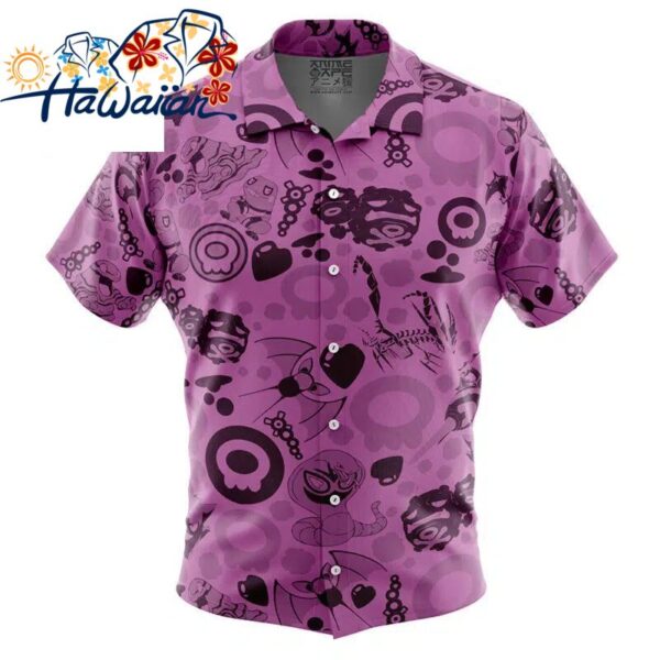 Poison Pokemon Button Up Hawaiian Shirt S 1 1