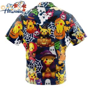 Pokemon Halloween Button Up Hawaiian Shirt 2 1