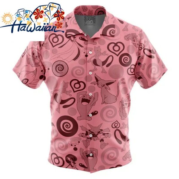 Psychic Pokemon Button Up Hawaiian Shirt S 1 1