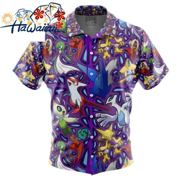 Psychic Type Pokemon Pokemon Button Up Hawaiian Shirt S 1 1