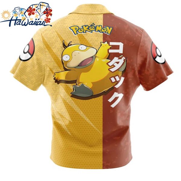 Psyduck Attack Pokemon Button Up Hawaiian Shirt 2 1