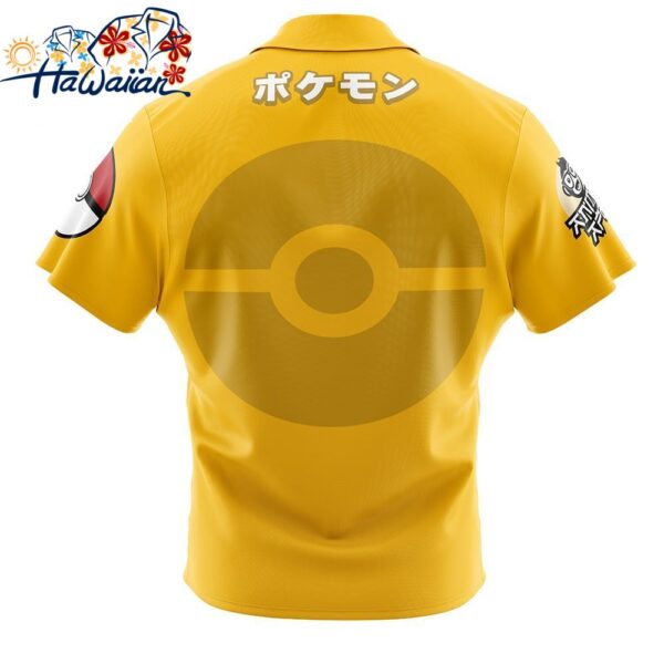 Psyduck Face Pokemon Button Up Hawaiian Shirt 2 1