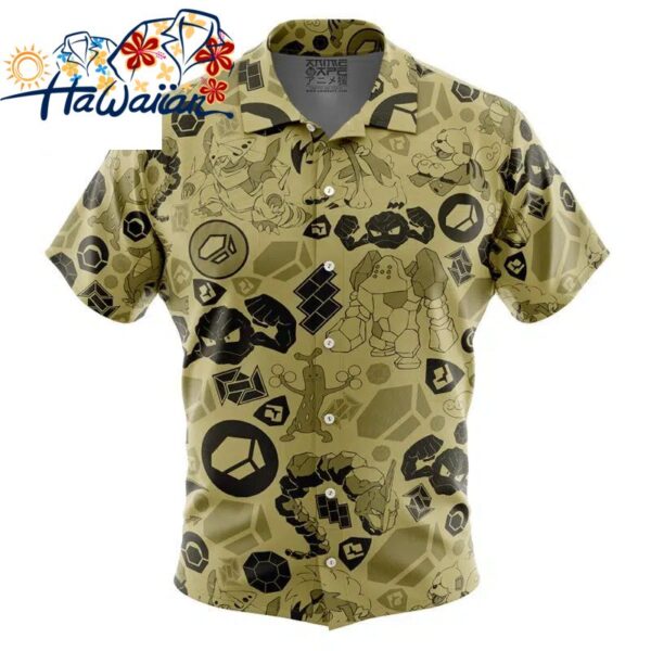 Rock Pokemon Button Up Hawaiian Shirt S 1 1