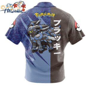 Shiny Umbreon Attack Pokemon Button Up Hawaiian Shirt 2 1
