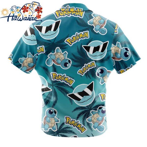 Squirtle Squad Pokemon Alolan Style Button Up Hawaiian Shirt 2 1