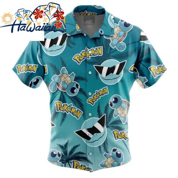 Squirtle Squad Pokemon Alolan Style Button Up Hawaiian Shirt S 1 1