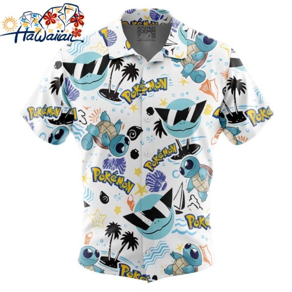 Squirtle Squad V1 Sunglasses Pokemon Button Up Hawaiian Shirt 1