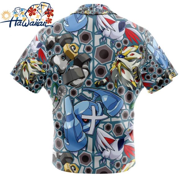 Steel Type Pokemon Pokemon Button Up Hawaiian Shirt 2 1