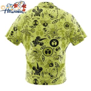 Bug Pokemon Button Up Hawaiian Shirt 2 1