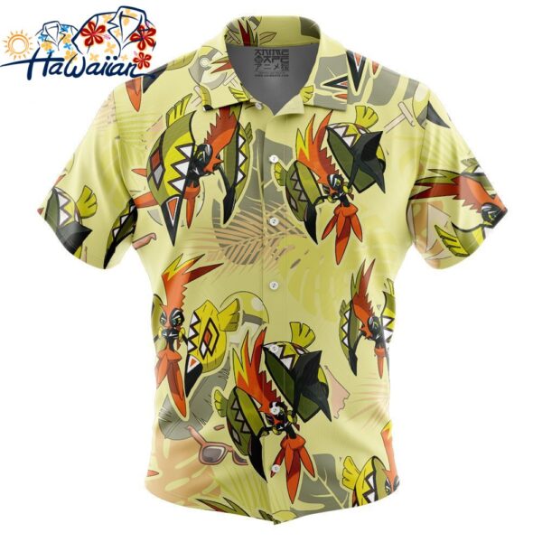 Tapu Koko Pokemon Button Up Hawaiian Shirt 1