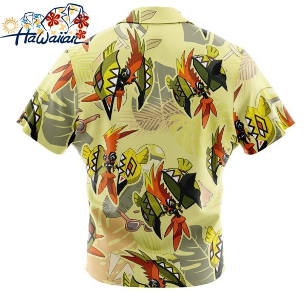 Tapu Koko Pokemon Button Up Hawaiian Shirt 2 1