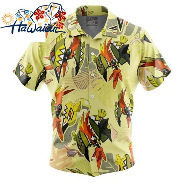 Tapu Koko Pokemon Button Up Hawaiian Shirt S 1 1