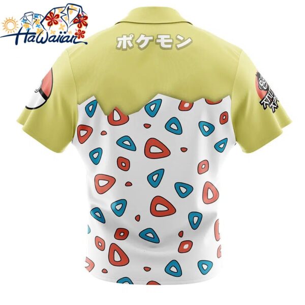 Togepi Face Pokemon Button Up Hawaiian Shirt 2 1