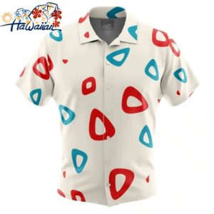 Togepi Pattern Pokemon Button Up Hawaiian Shirt 1