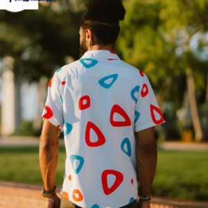 Togepi Pattern Pokemon Button Up Hawaiian Shirt 4 1