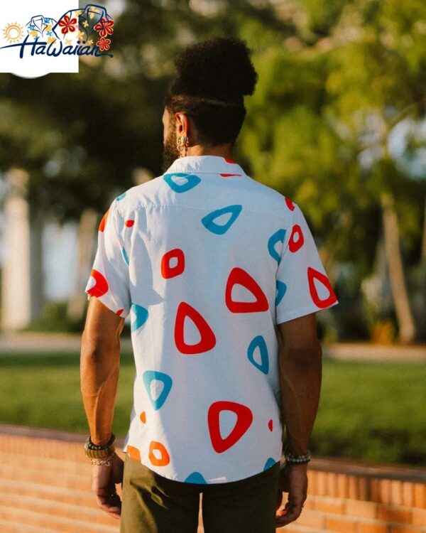 Togepi Pattern Pokemon Button Up Hawaiian Shirt 4 1