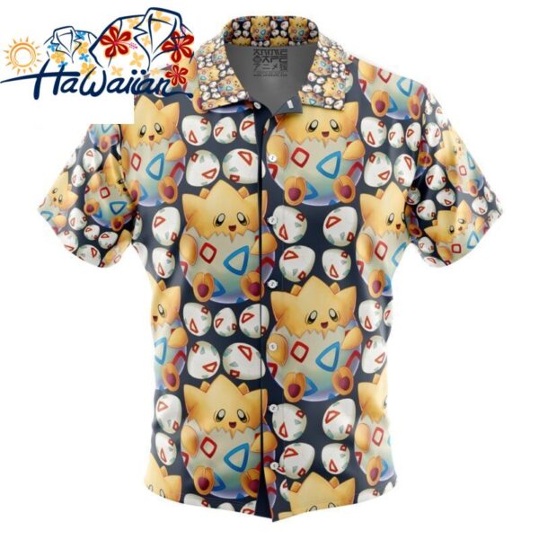 Togepi Pokemon Button Up Hawaiian Shirt S 1 1
