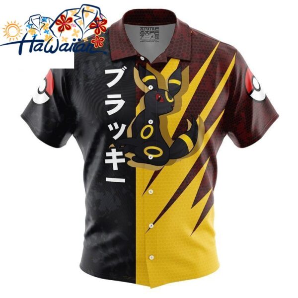 Umbreon Attack Pokemon Button Up Hawaiian Shirt S 1 1