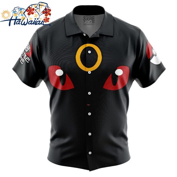 Umbreon Face Pokemon Button Up Hawaiian Shirt 1