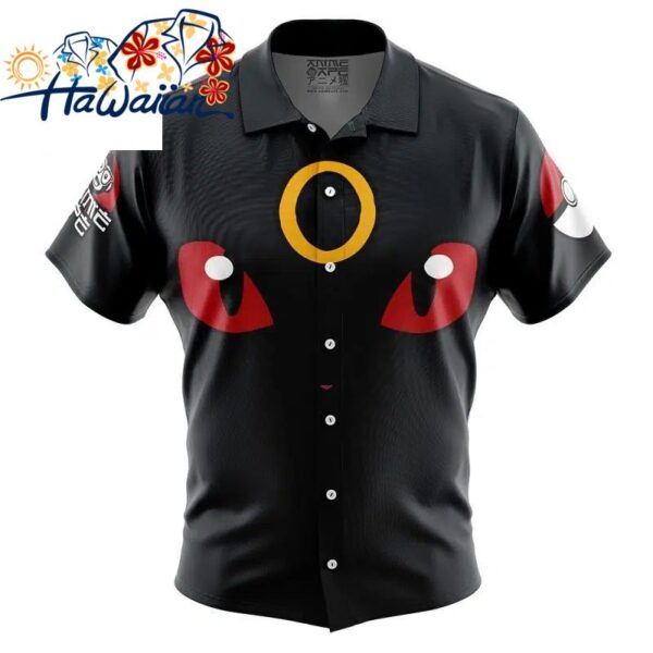 Umbreon Face Pokemon Button Up Hawaiian Shirt S 1 1
