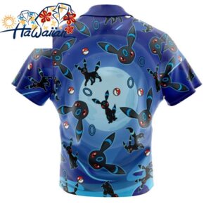 Umbreon Shiny Pattern Pokemon Button Up Hawaiian Shirt S 1 1