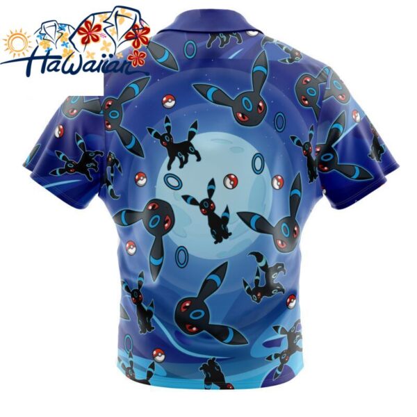 Umbreon Shiny Pattern Pokemon Button Up Hawaiian Shirt S 1 1