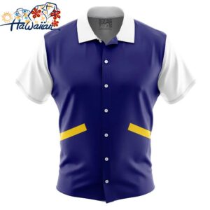 Ash Ketchums First Outfit Pokemon Button Up Hawaiian Shirt 1