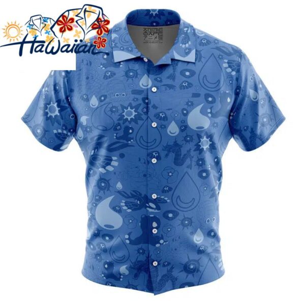 Water Pokemon Button Up Hawaiian Shirt S 1 1