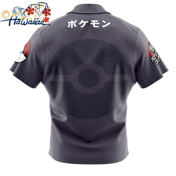 Zoroark Face Pokemon Button Up Hawaiian Shirt 2 1