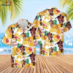 Captain Morgan Pineapple Hawaiian Shirt Short 1