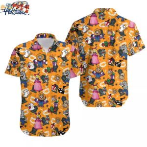 Super Mario Halloween Shirt Supper Killer Halloween Hawaiian Shirt Mario Hallo 1