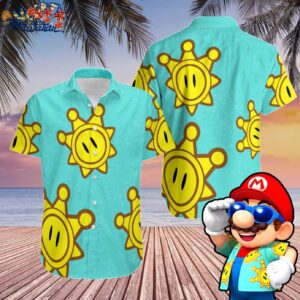 Sunshine Hawaiian Shirt Super Mario Hawaiian Shirt Game Shine Shirt Plumber B 1