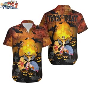 Halloween Donald Duck Funny Hawaiian Shirt Disney Stitch Halloween Hawaiian Shi 1