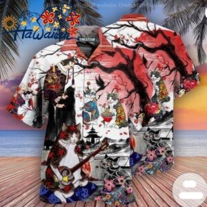 Cat Japanese Art Hawaiian Shirt 1